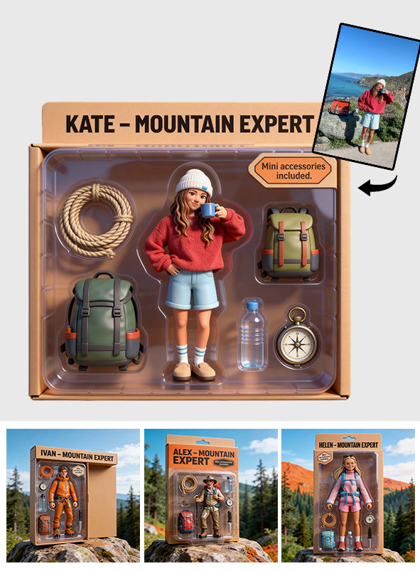 Wanderfreunde – Personalisierte Acrylplakette in individueller Wanderform