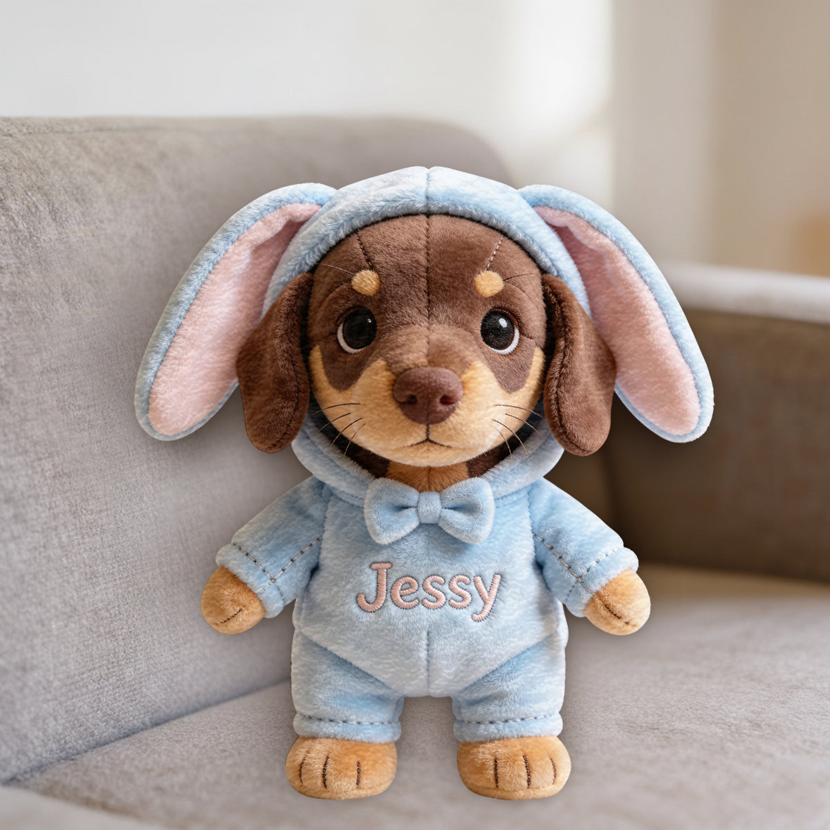 Coussin en fausse fourrure premium personnalisé pour chien, idéal pour Pâques