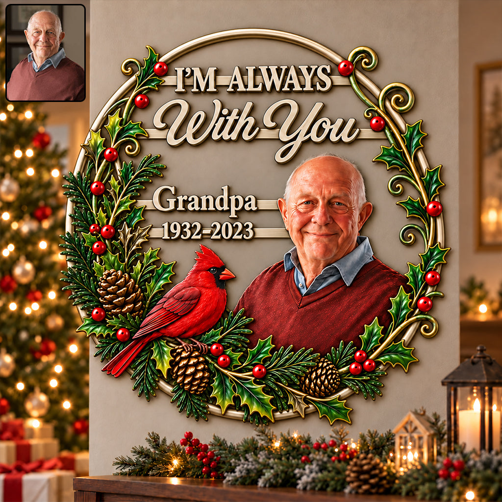 Custom Any Photo - Personalized Memorial 3D Printed Cut Metal Sign