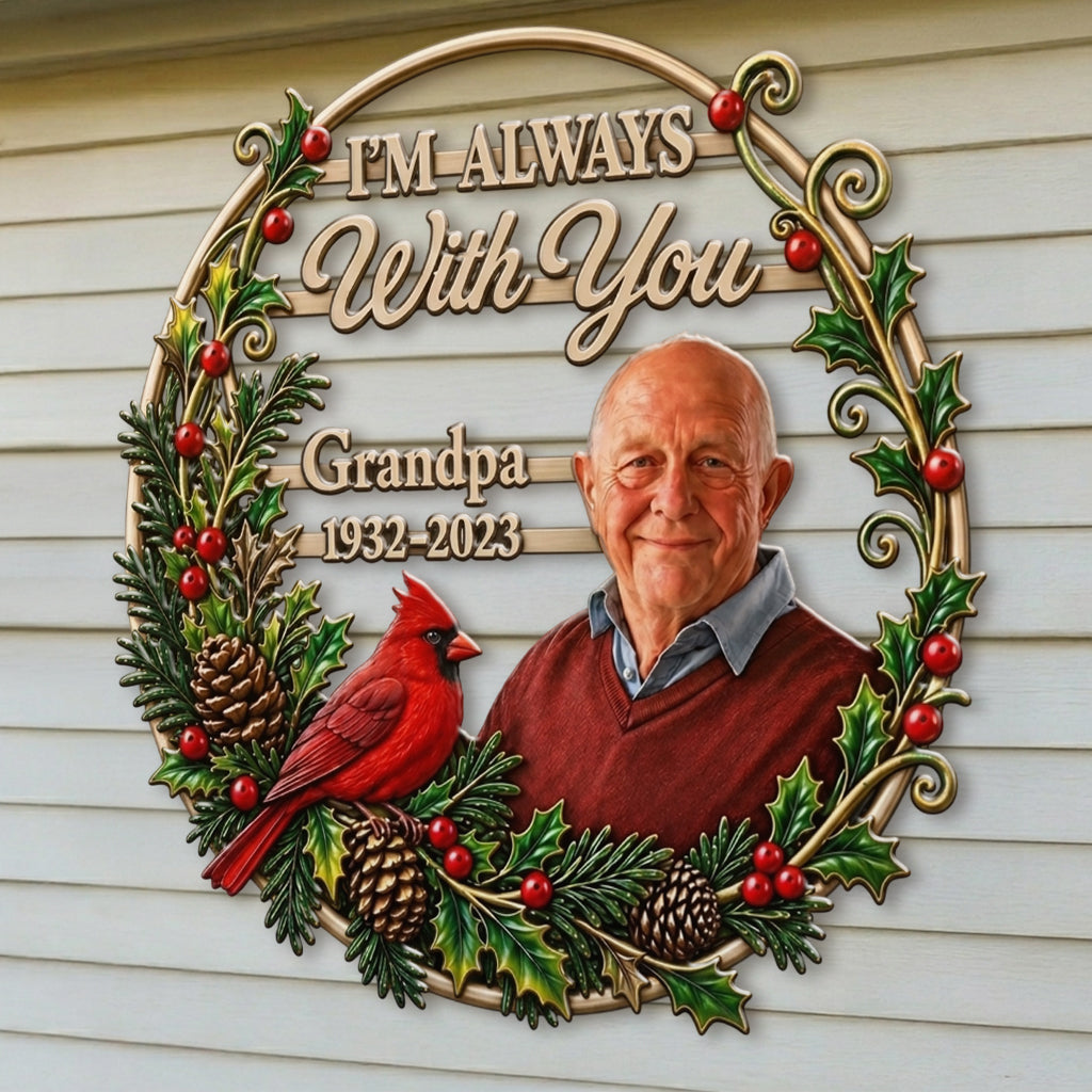 Custom Any Photo - Personalized Memorial 3D Printed Cut Metal Sign