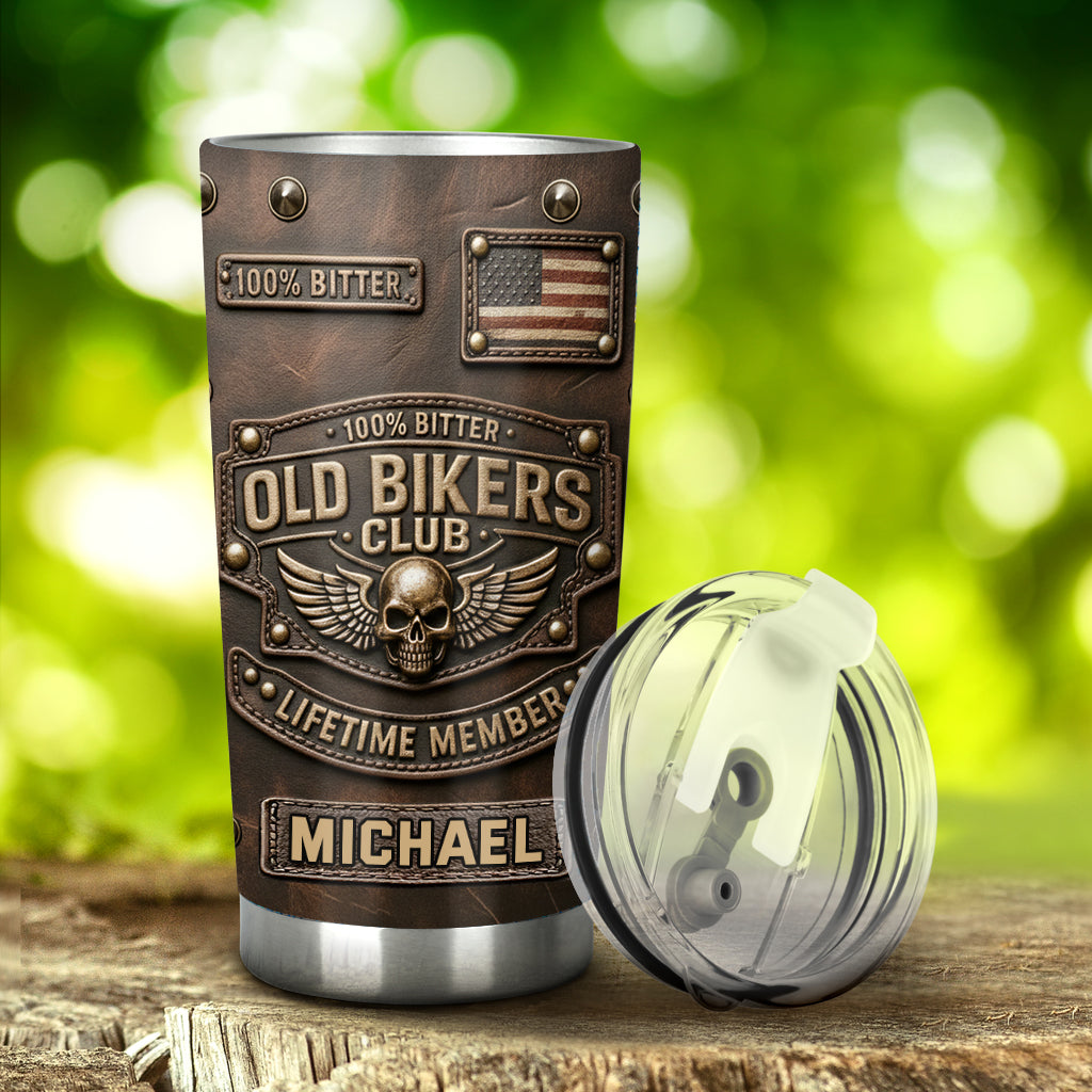 Old Biker Club - Personalized Biker Tumbler