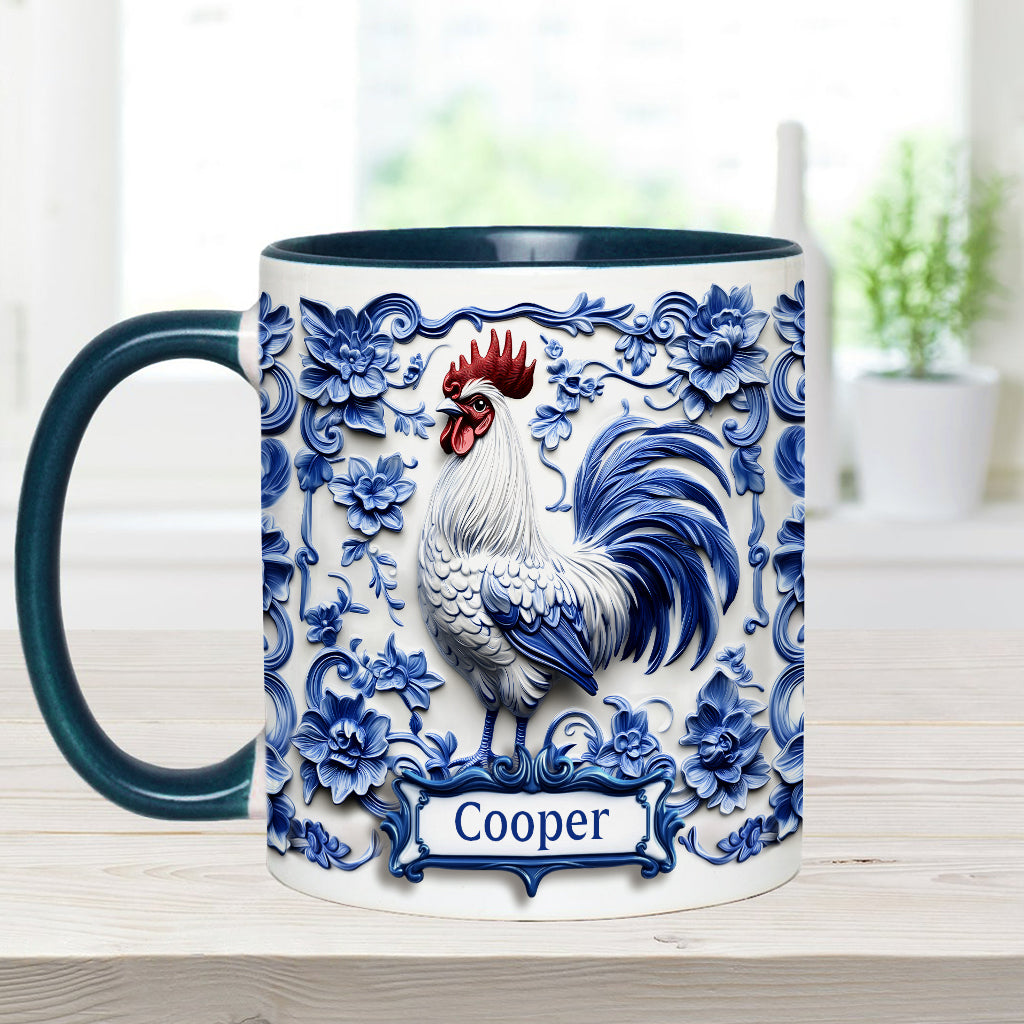Mug personnalisé en porcelaine avec motif poulet