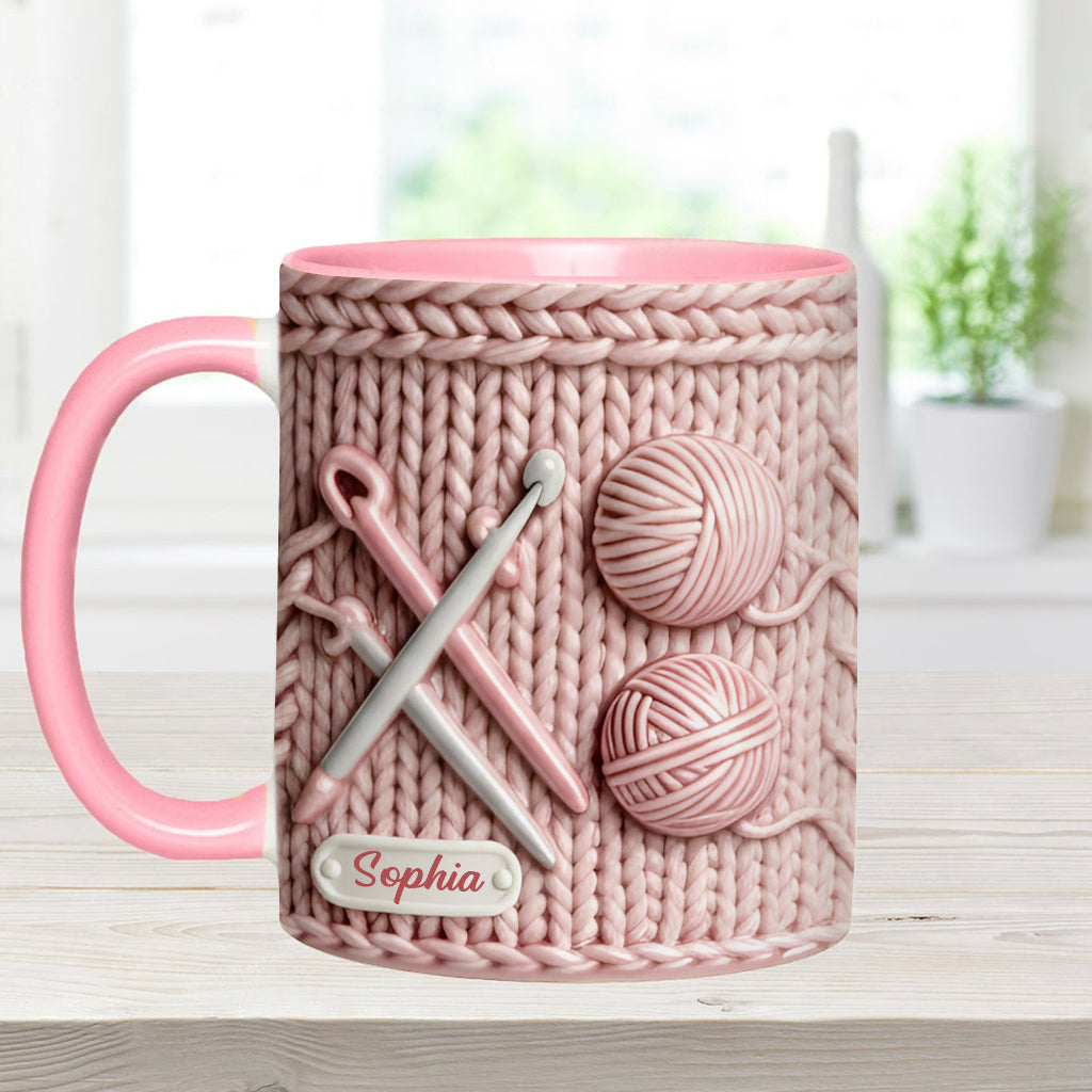 Love Crochetting - Personalized Crocheting Accent Mug