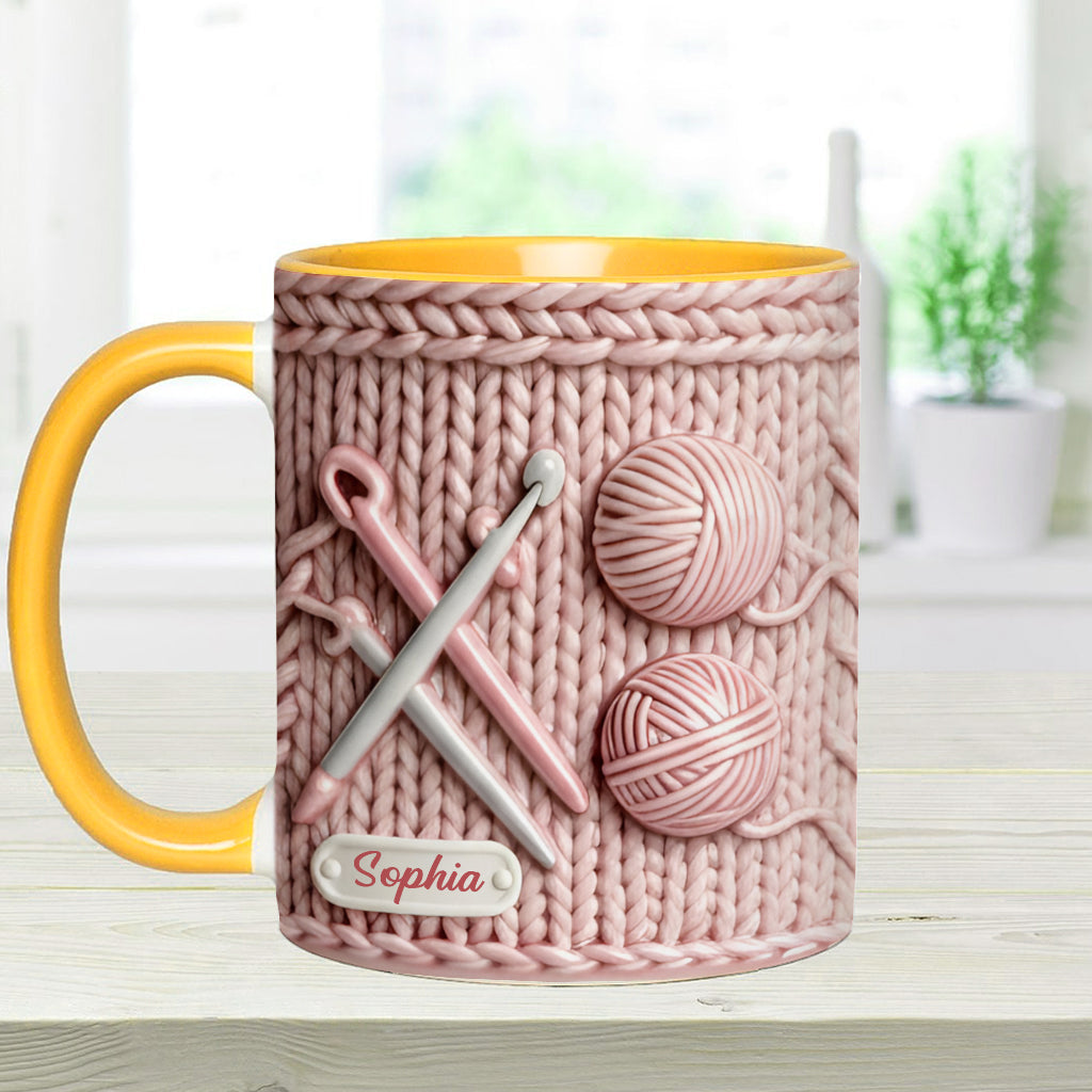 Love Crochetting - Personalized Crocheting Accent Mug