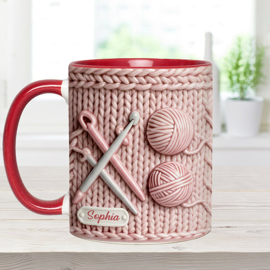 Love Crochetting - Personalized Crocheting Accent Mug