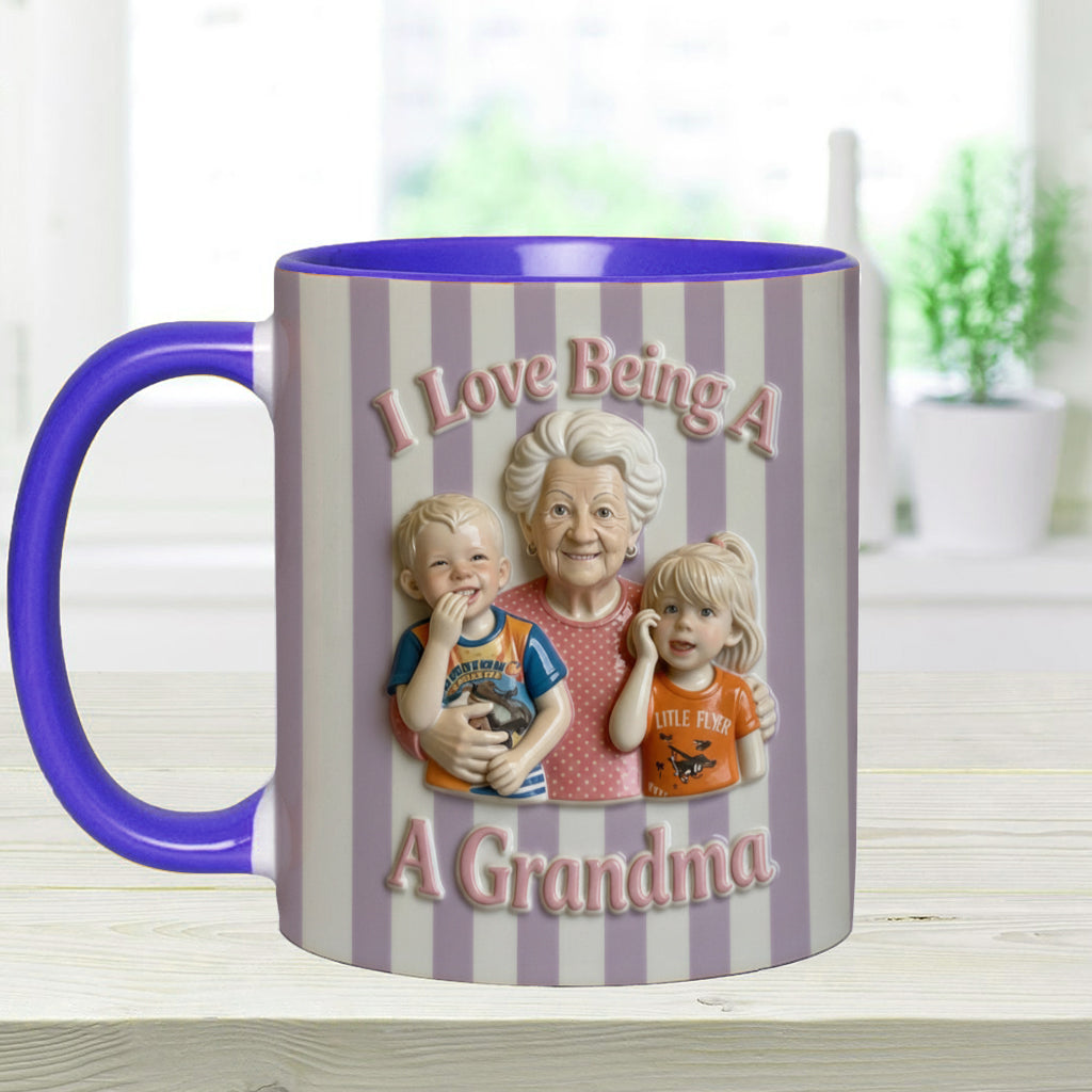 Love Being A Grandparents - Personalized Grandparents Accent Mug
