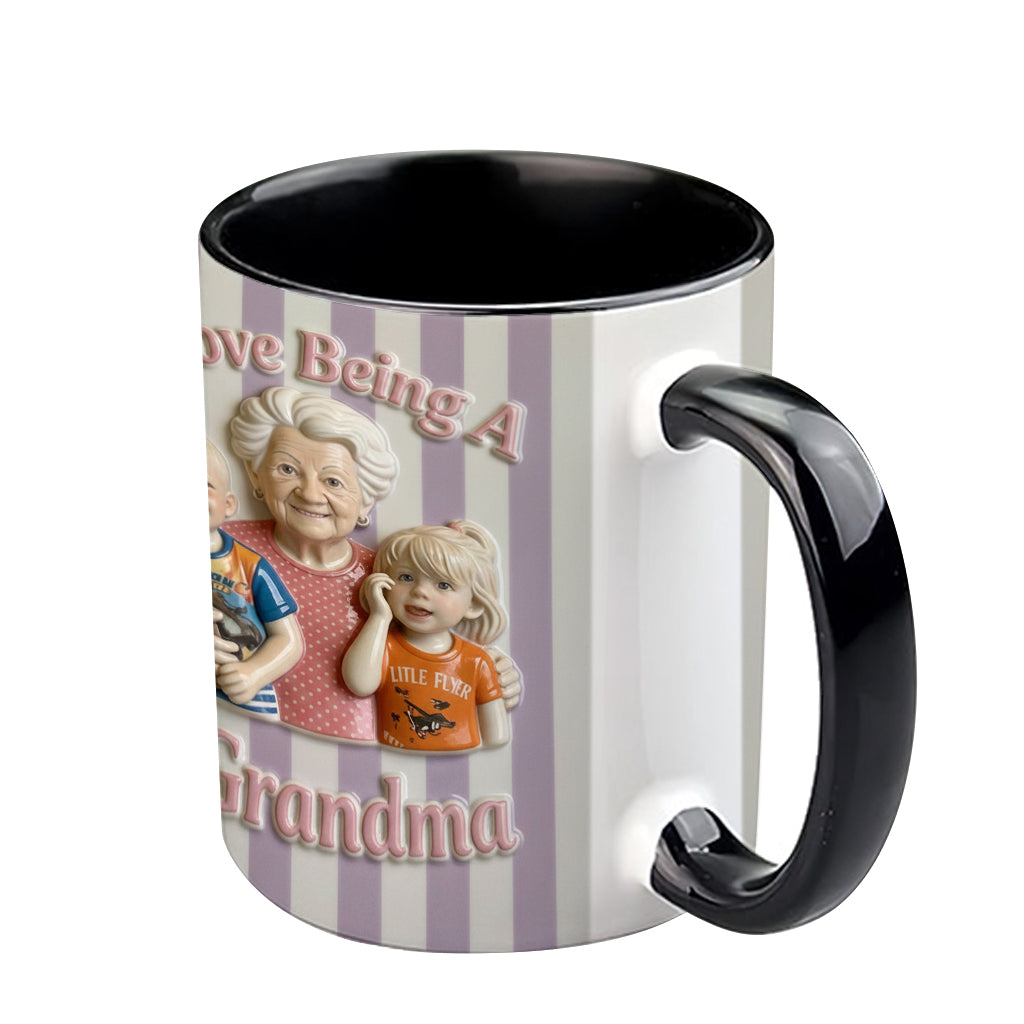 Love Being A Grandparents - Personalized Grandparents Accent Mug