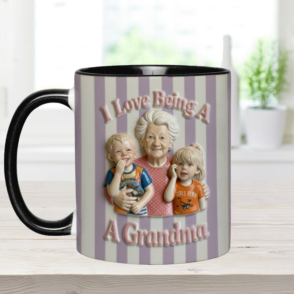 Love Being A Grandparents - Personalized Grandparents Accent Mug