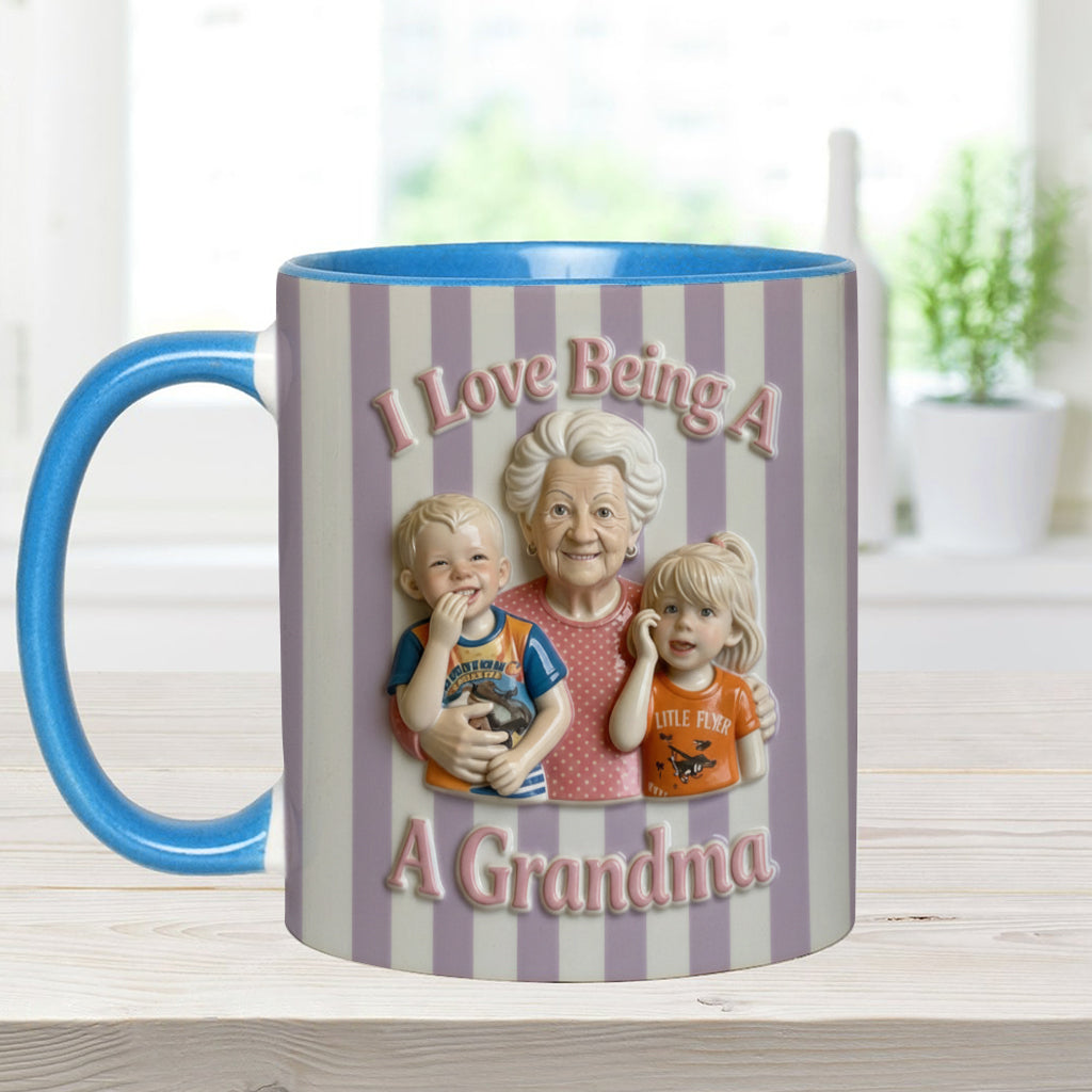 Love Being A Grandparents - Personalized Grandparents Accent Mug