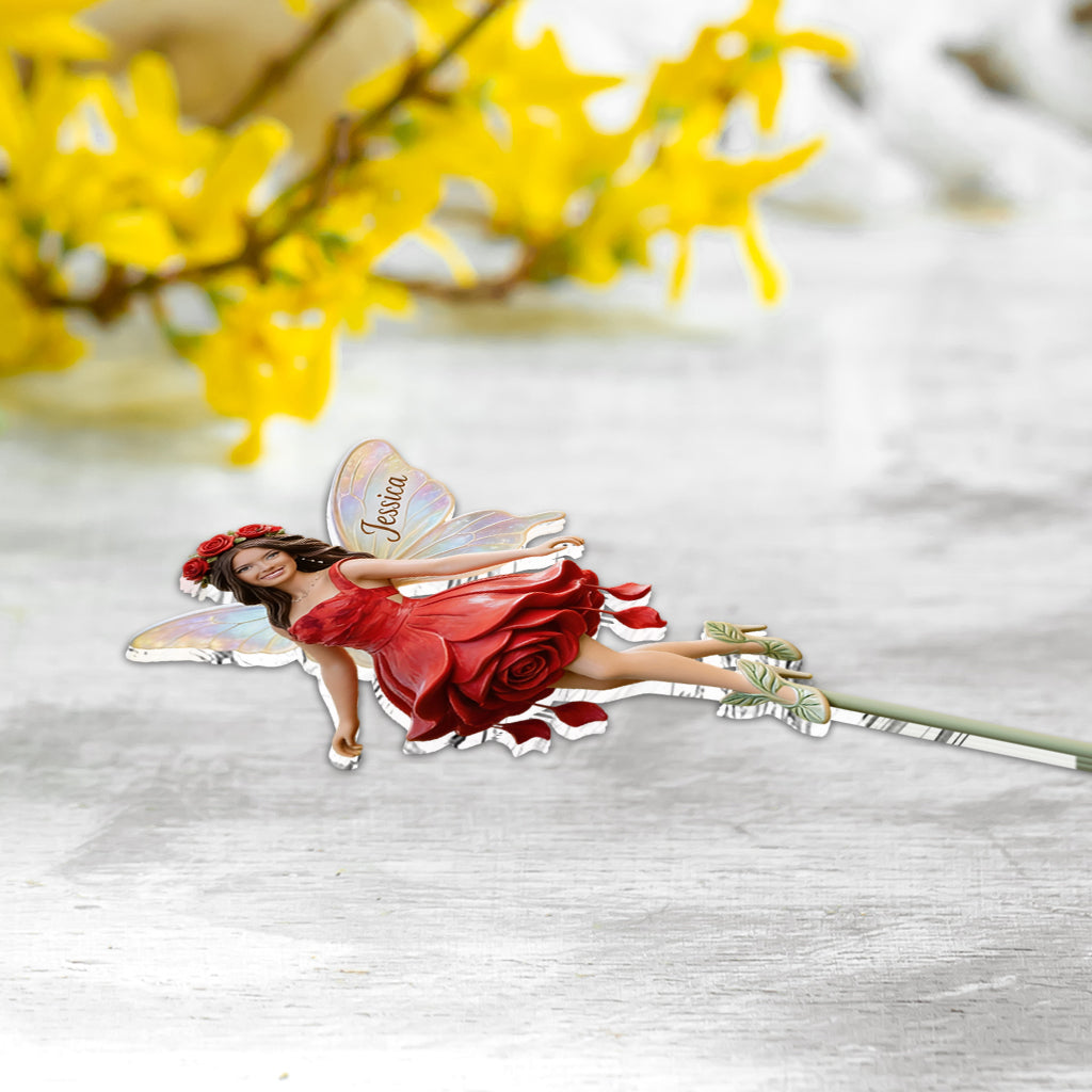 Custom Any Photo Garden Fairy - Personalized Gardening Acrylic Garden Sign/ Acrylic Plaque Sign