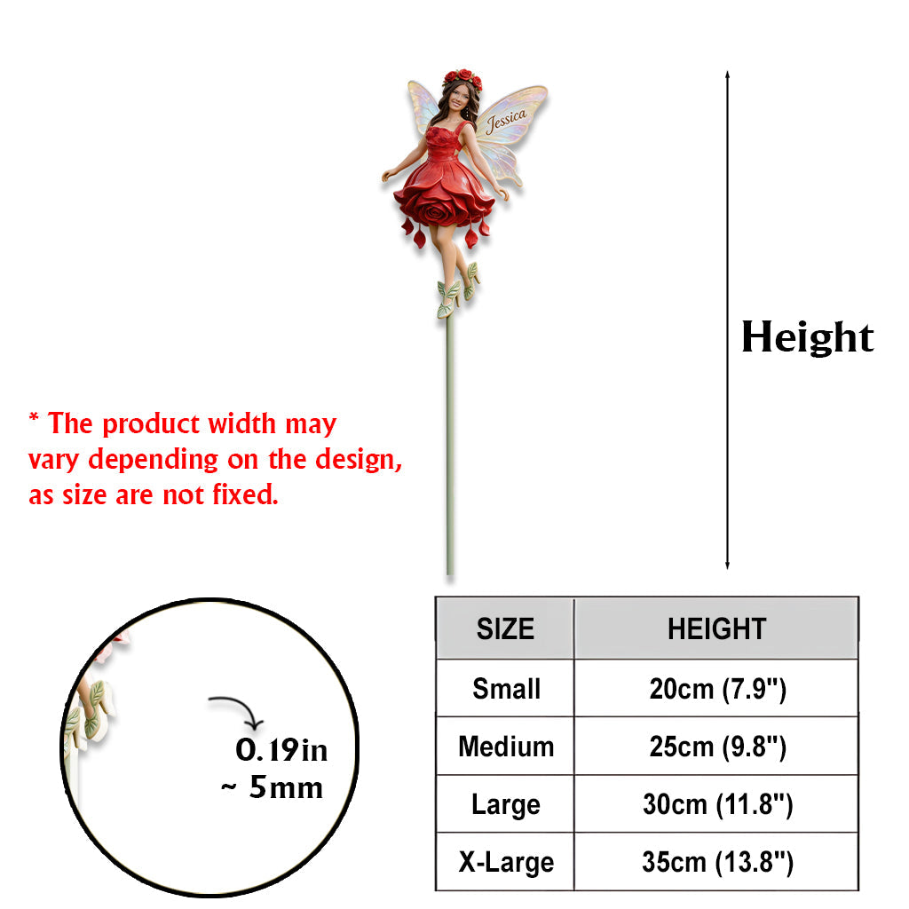 Custom Any Photo Garden Fairy - Personalized Gardening Acrylic Garden Sign/ Acrylic Plaque Sign