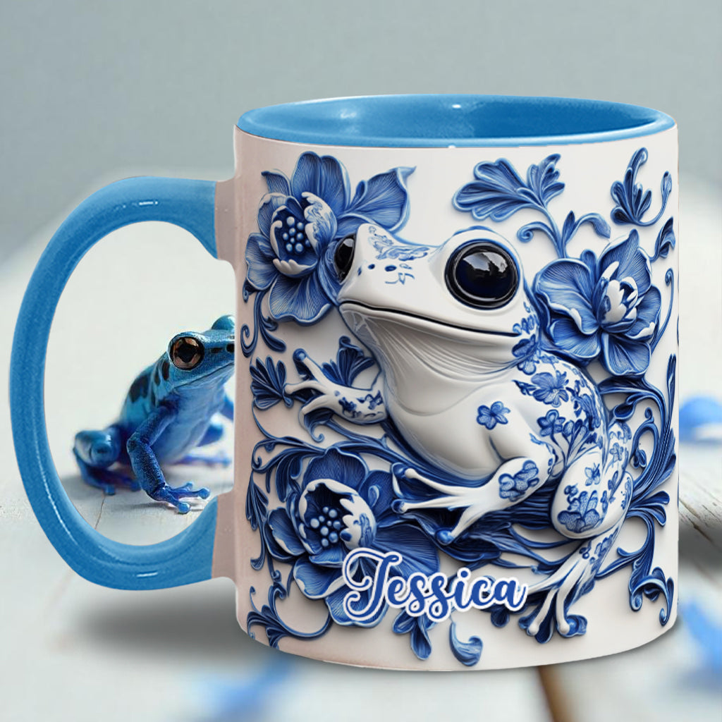 Porcelain Frog - Personalized Frog Accent Mug
