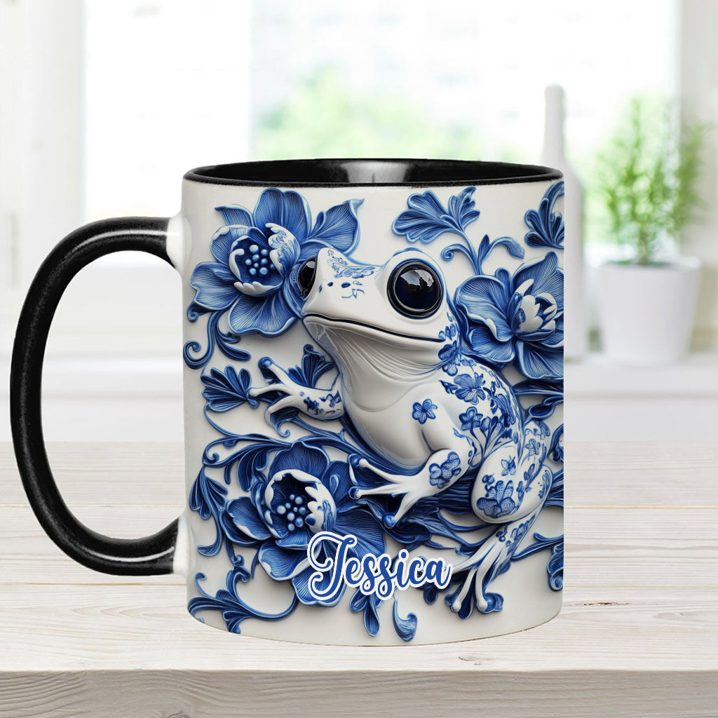 Porcelain Frog - Personalized Frog Accent Mug