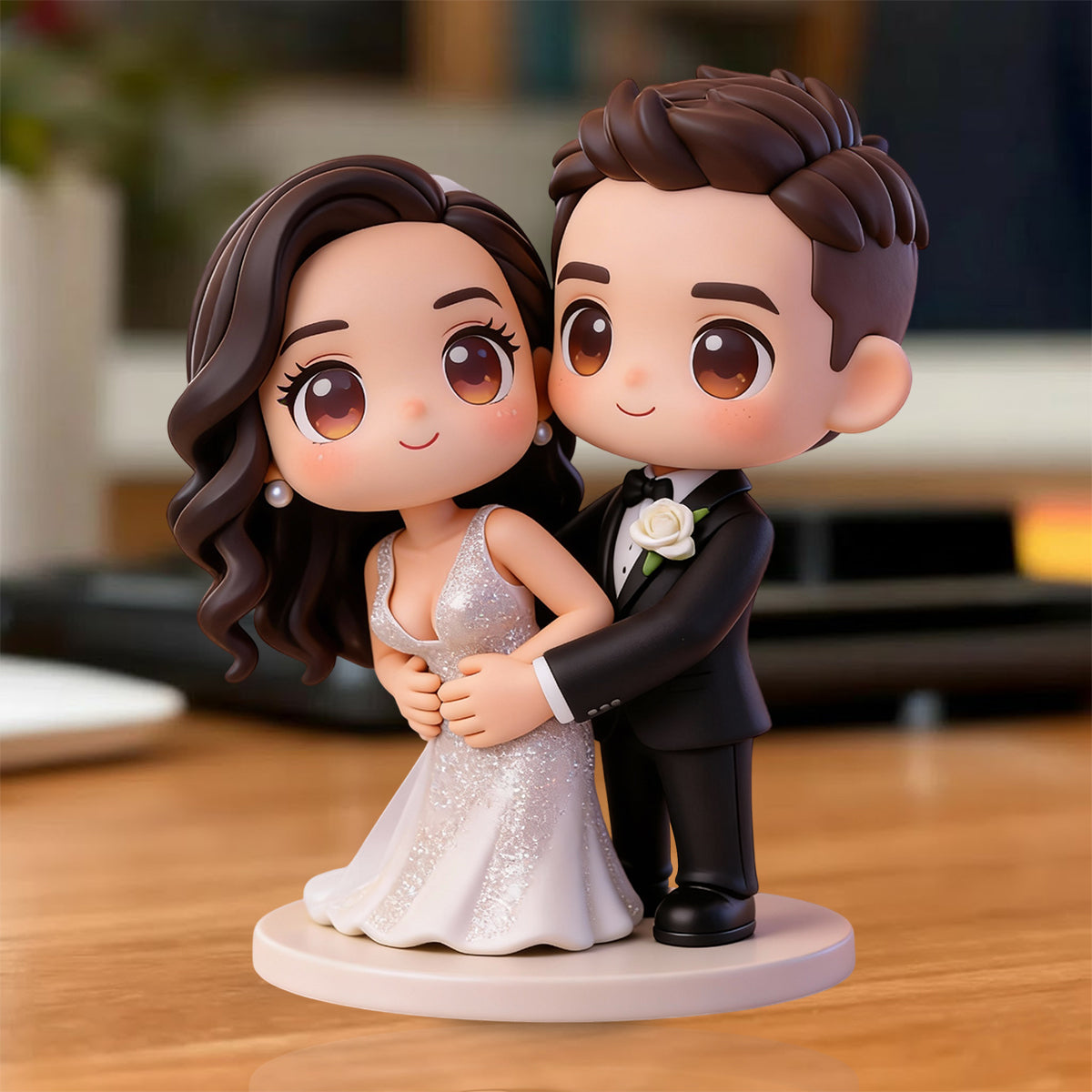 Gift For Her, Gift For Him - Personalized Couple Custom Made 3D Minifigure