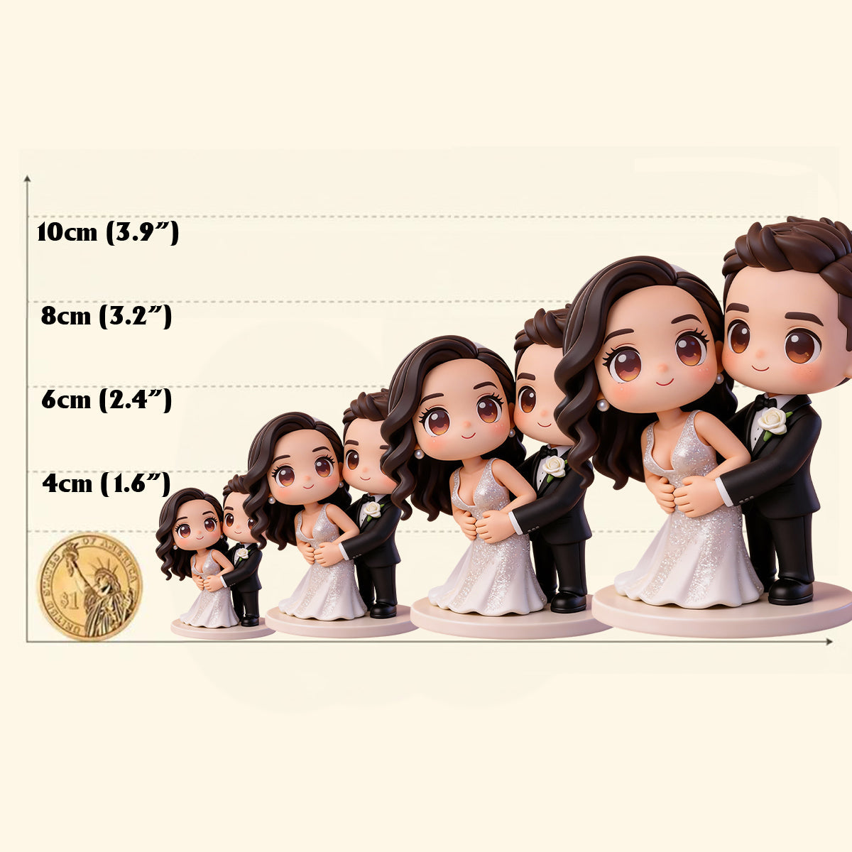 Gift For Her, Gift For Him - Personalized Couple Custom Made 3D Minifigure