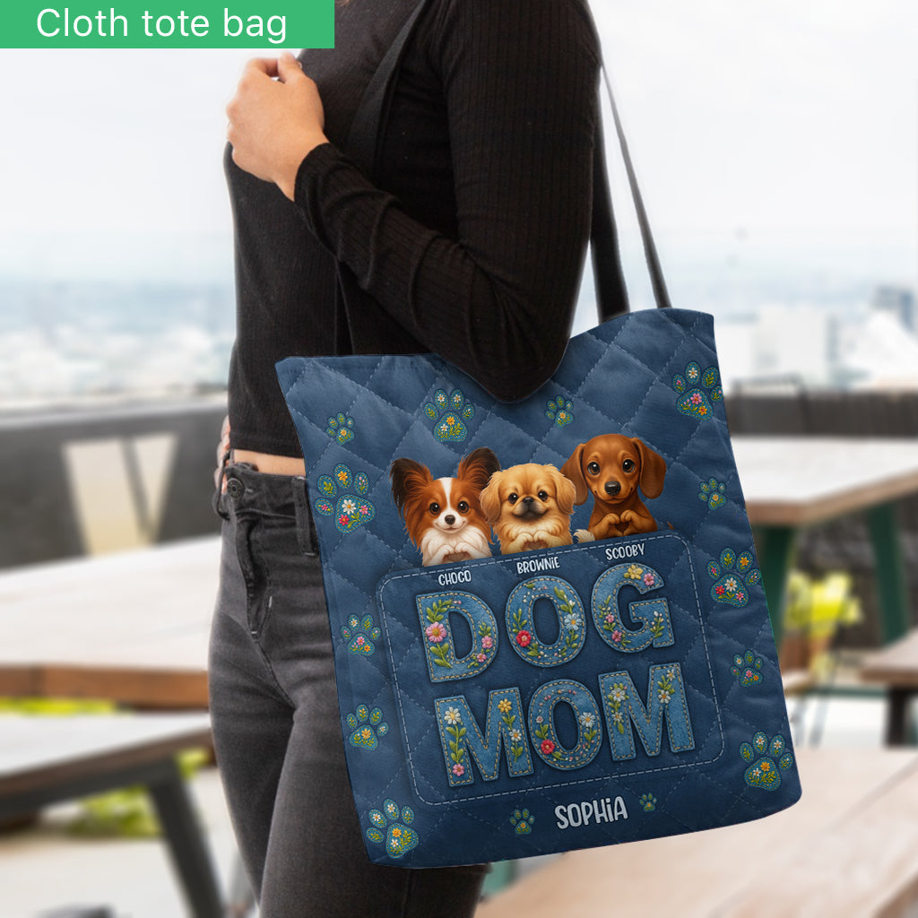 Gift For Dog Mom - Personalized Dog Tote Bag