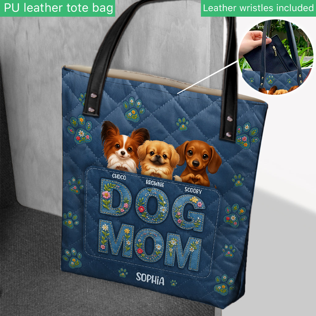 Gift For Dog Mom - Personalized Dog Tote Bag