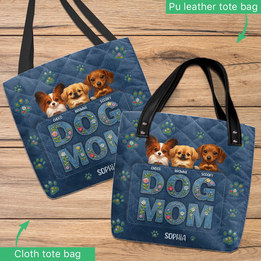 Gift For Dog Mom - Personalized Dog Tote Bag
