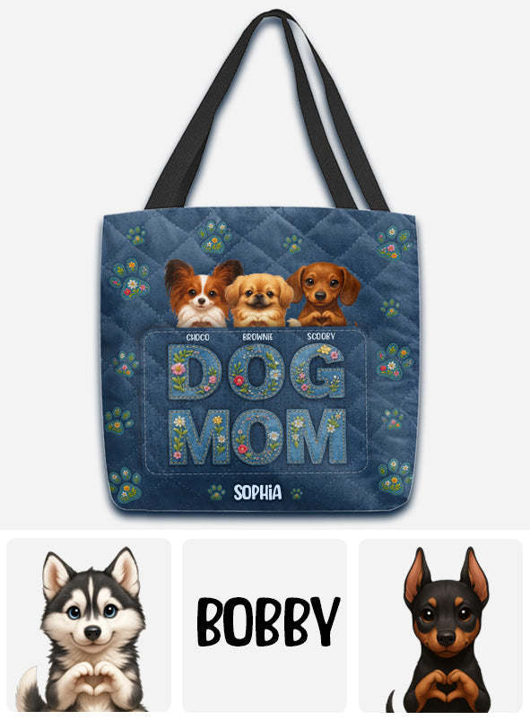 Gift For Dog Mom - Personalized Dog Tote Bag