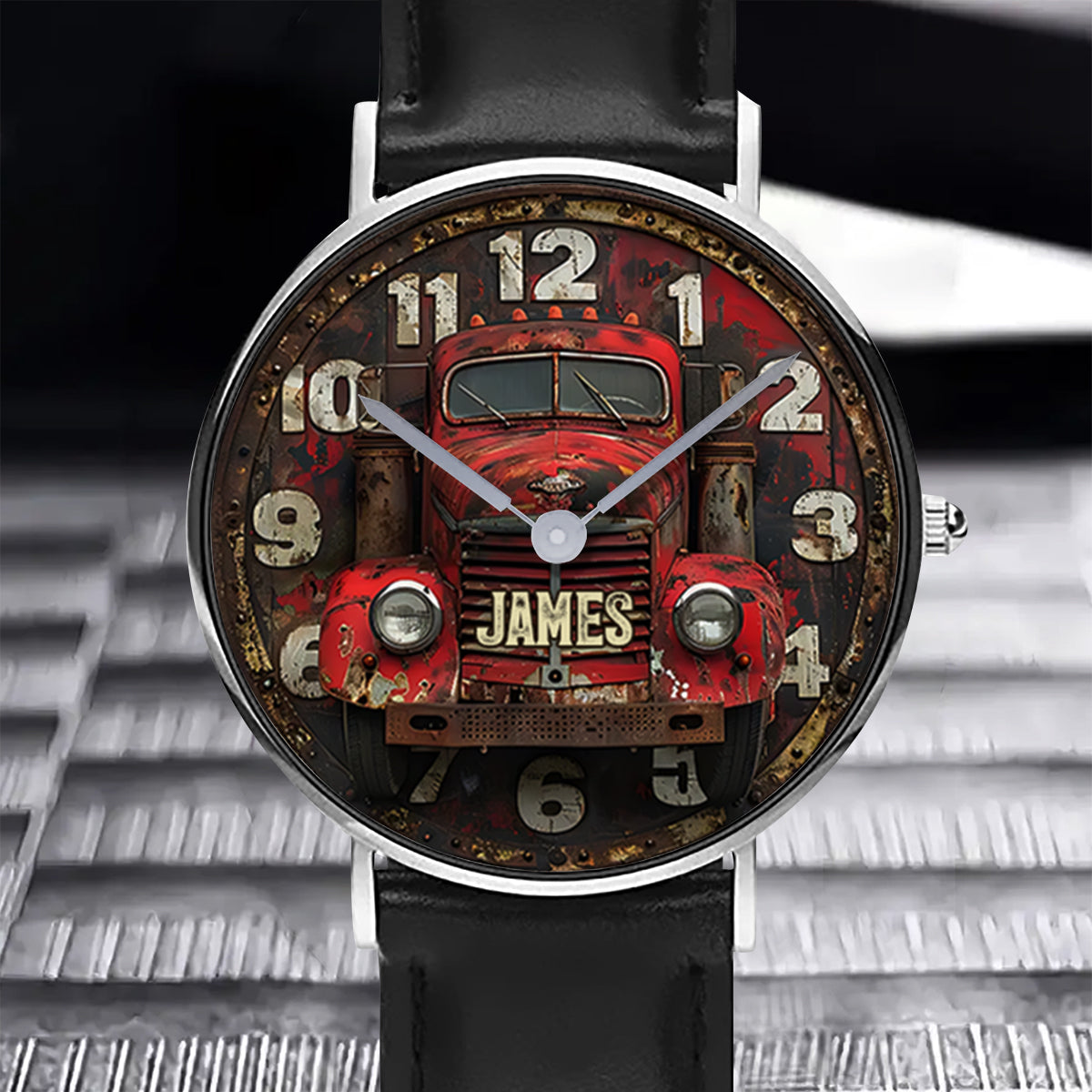 Gift For Trucker - Personalized Trucker Hand Watch