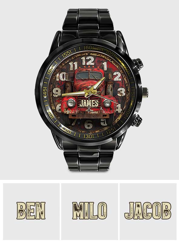 Gift For Trucker - Personalized Trucker Hand Watch