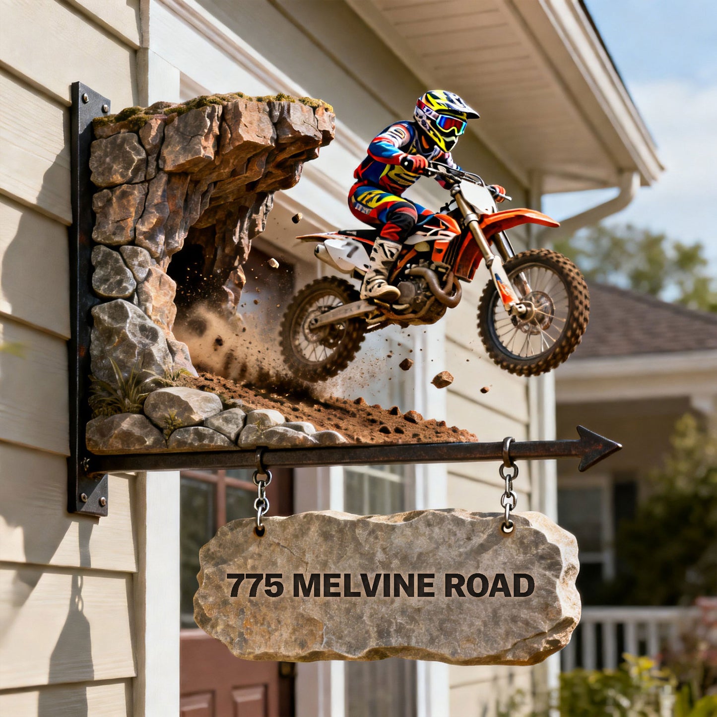 Motorcross Lover - Personalized Dirt Bike Wooden Wall Mount Sign