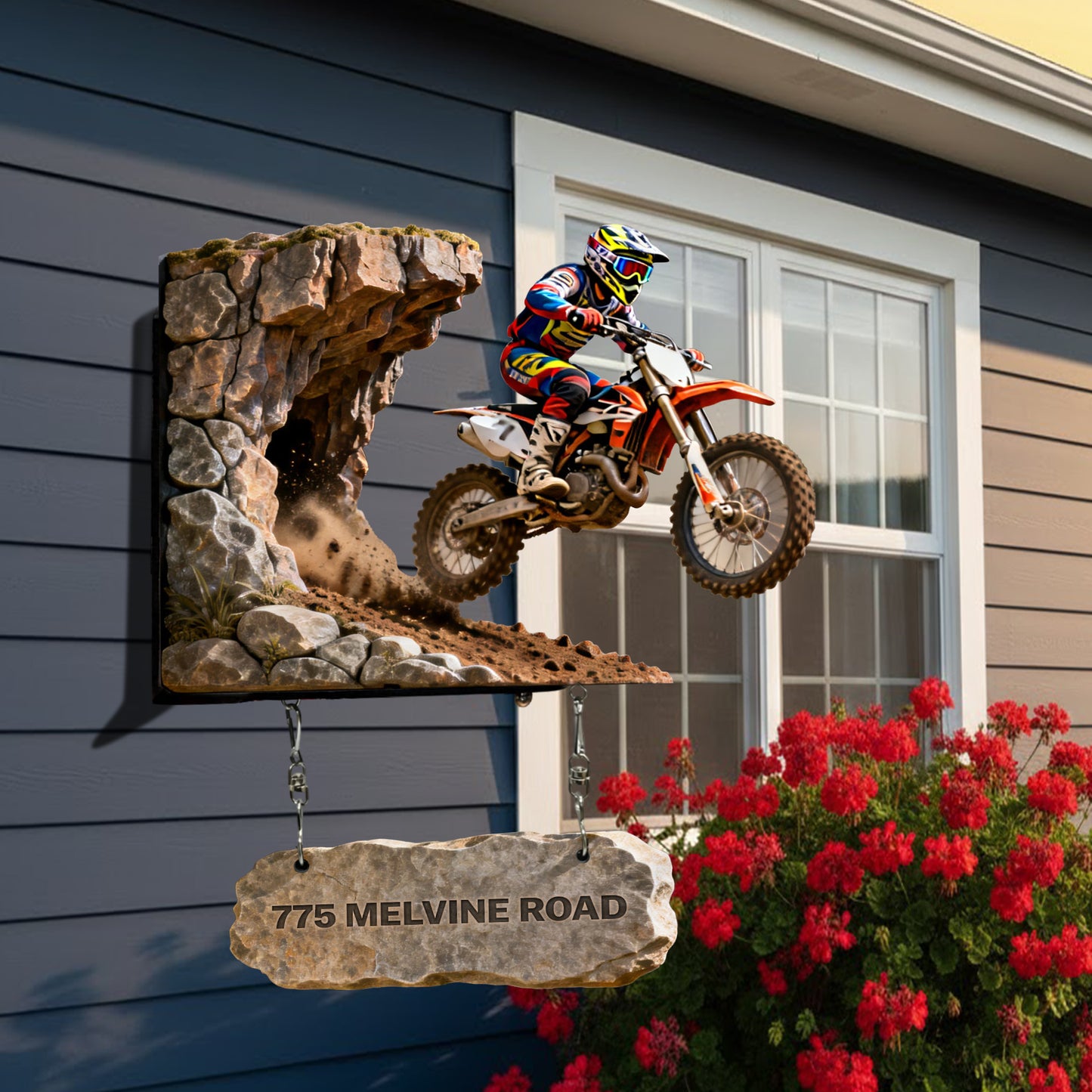 Motorcross Lover - Personalized Dirt Bike Wooden Wall Mount Sign