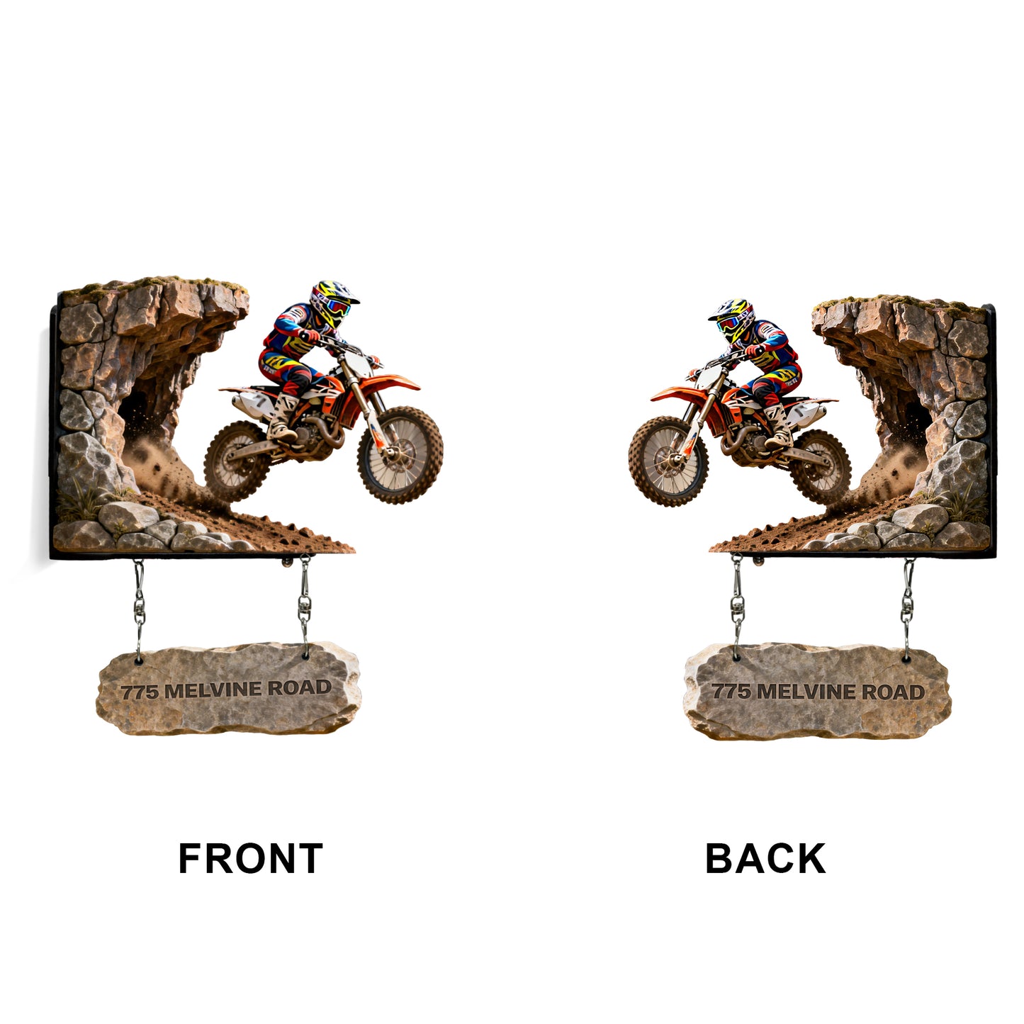 Motorcross Lover - Personalized Dirt Bike Wooden Wall Mount Sign