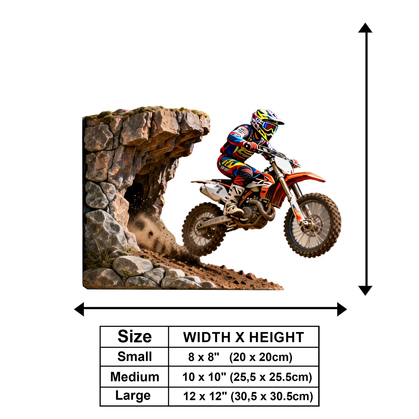 Motorcross Lover - Personalized Dirt Bike Wooden Wall Mount Sign