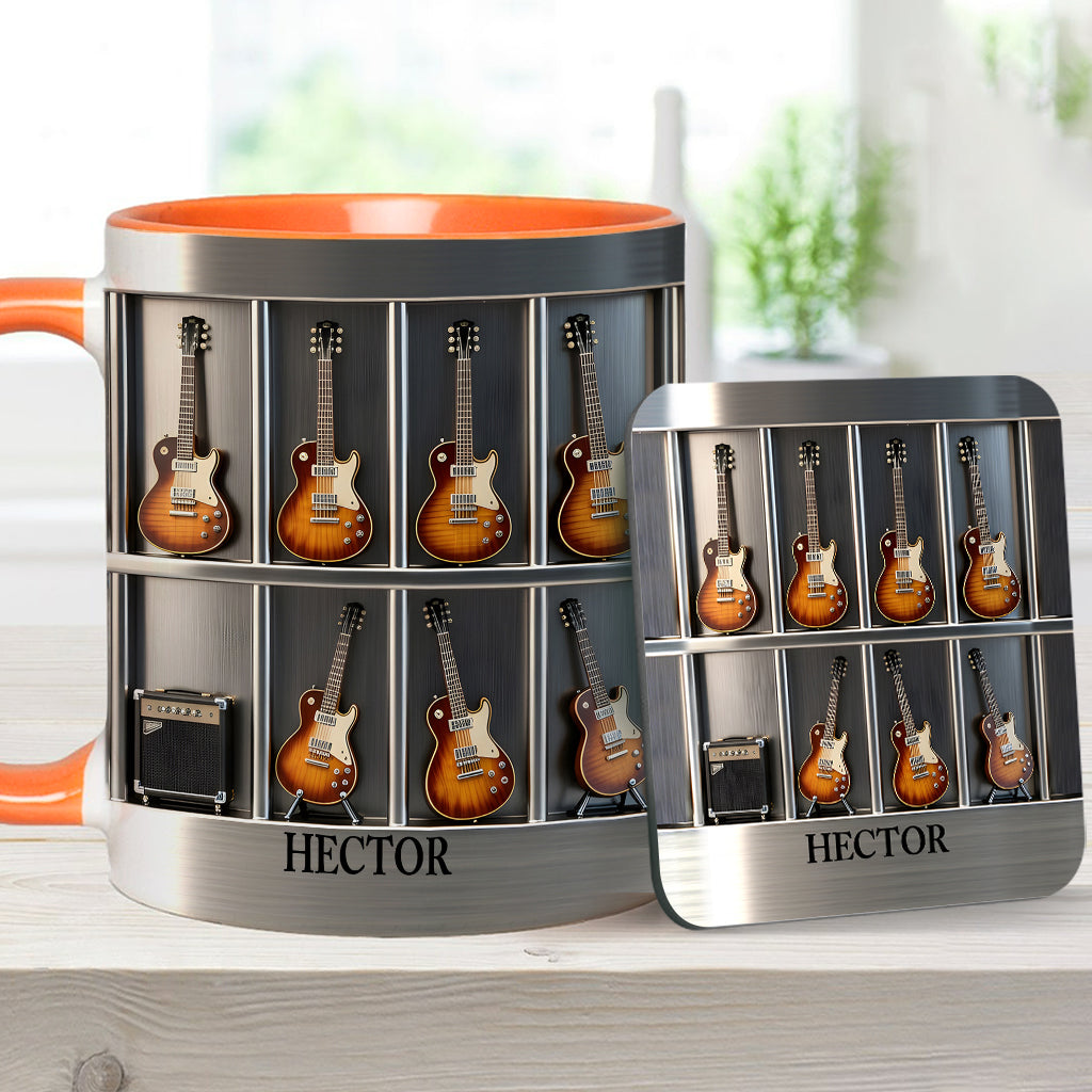 Guitarist - Personalized Guitar Accent Mug & Coaster