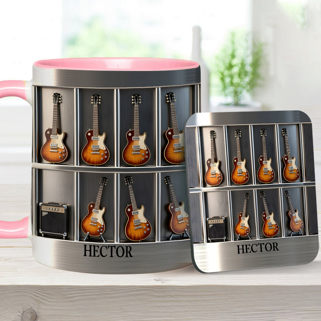 Guitarist - Personalized Guitar Accent Mug & Coaster