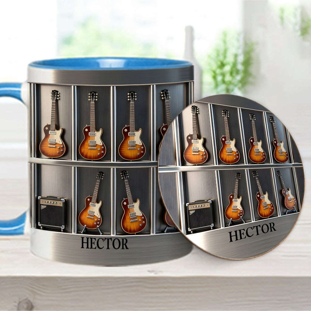 Guitarist - Personalized Guitar Accent Mug & Coaster