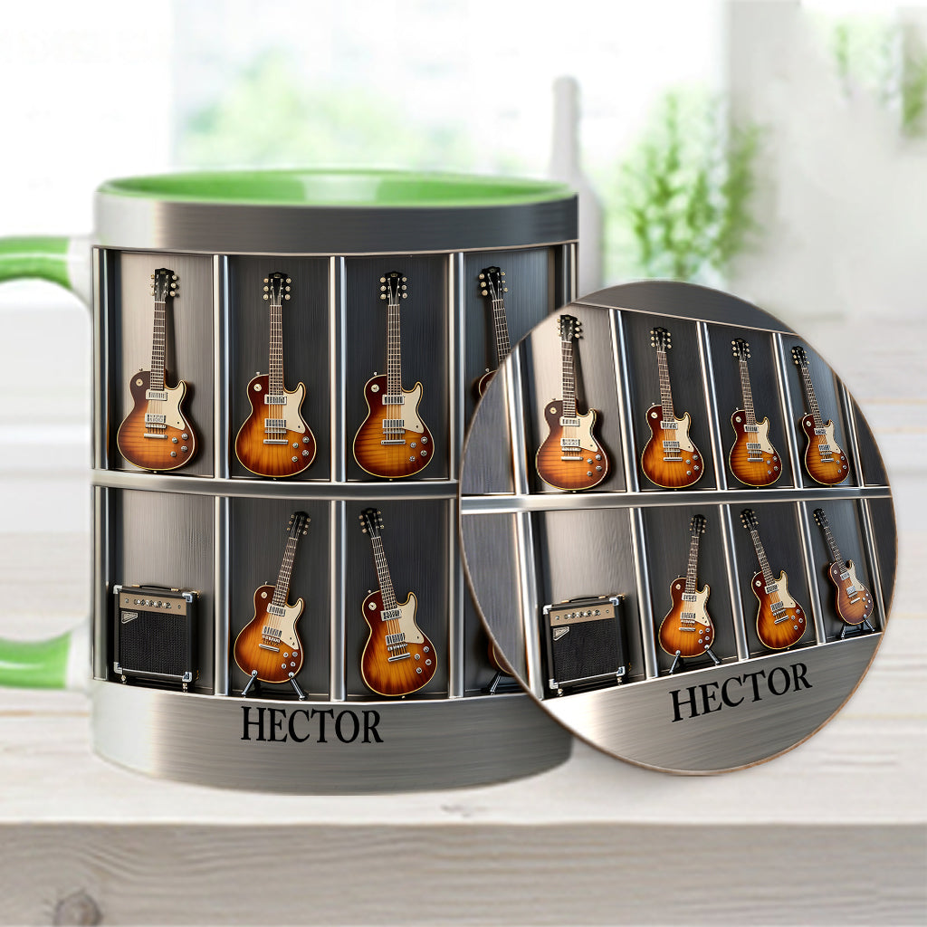Guitarist - Personalized Guitar Accent Mug & Coaster