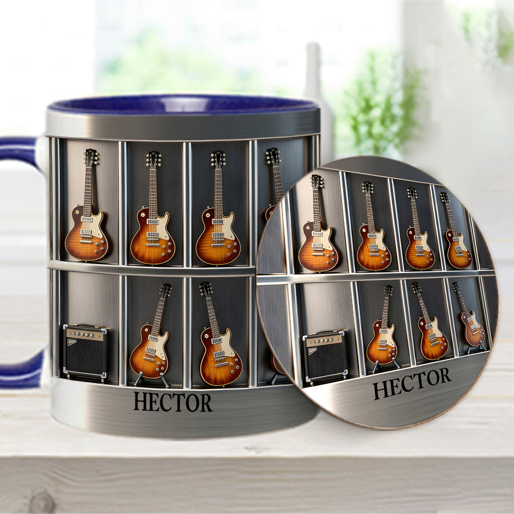 Guitarist - Personalized Guitar Accent Mug & Coaster