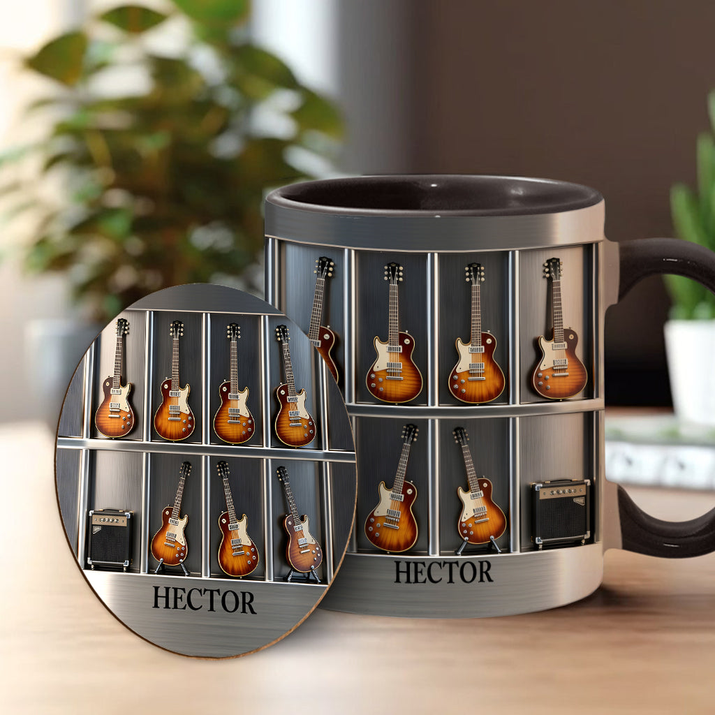 Guitarist - Personalized Guitar Accent Mug & Coaster