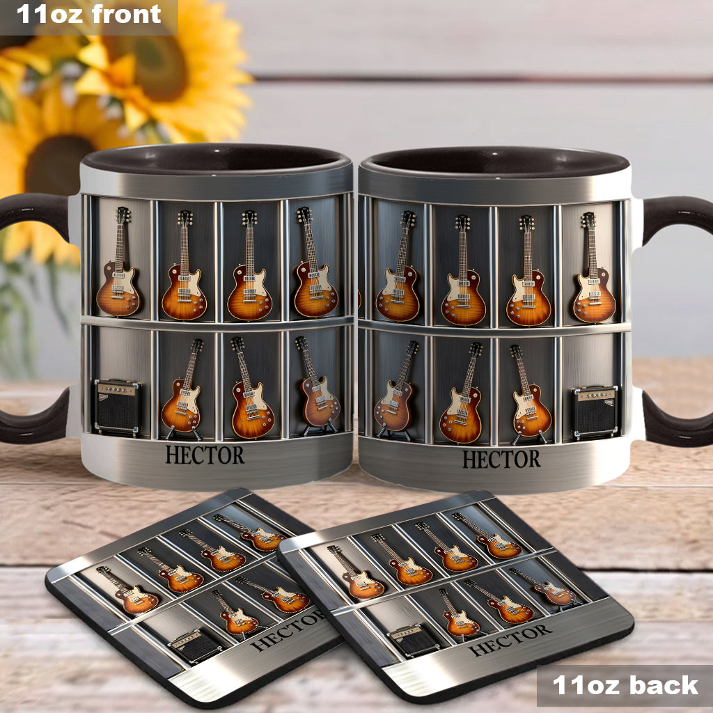 Guitarist - Personalized Guitar Accent Mug & Coaster