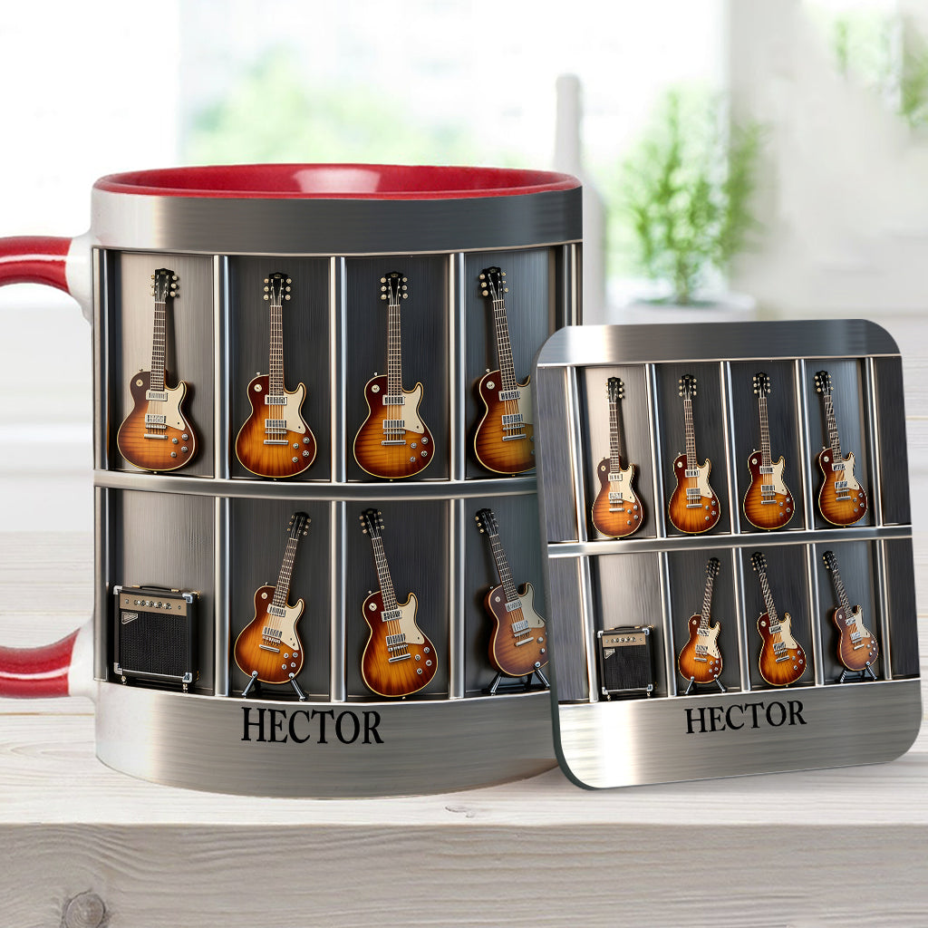 Guitarist - Personalized Guitar Accent Mug & Coaster