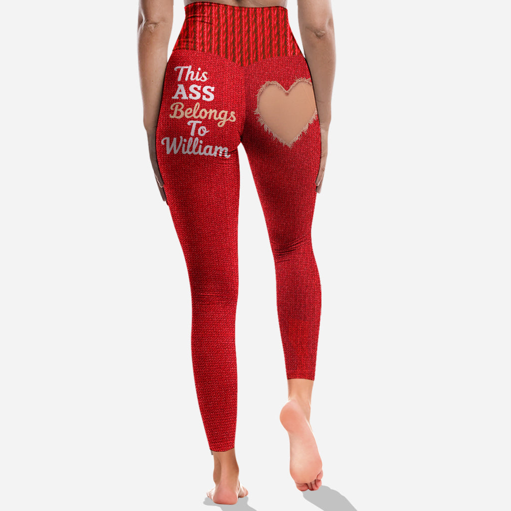 Ce fessier appartient à - Leggings personnalisés pour couples