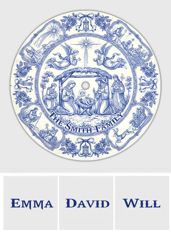 God Bless Our Family - Personalized Christian Tree Skirt