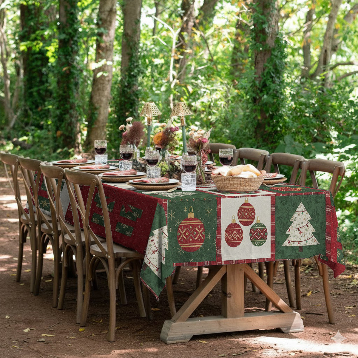The Best Memories Are Made Gathered Around the Table - Personalized Family Table Cloth Cover