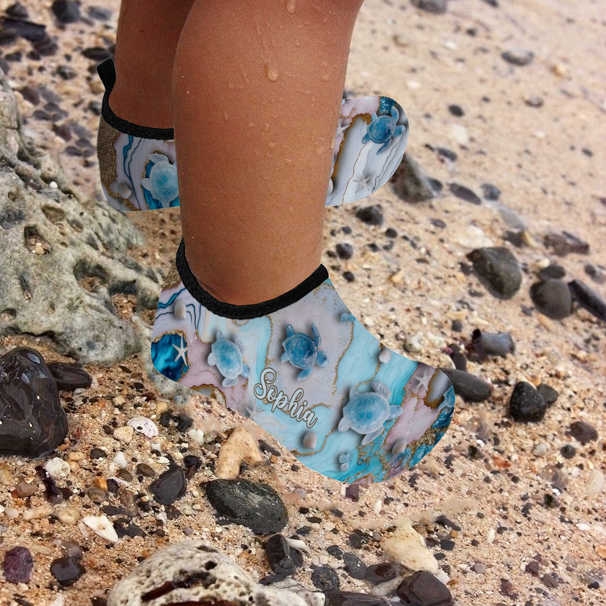 Love Turtles - Personalized Turtle Water Shoes