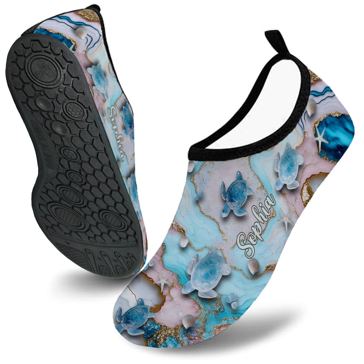 Love Turtles - Personalized Turtle Water Shoes