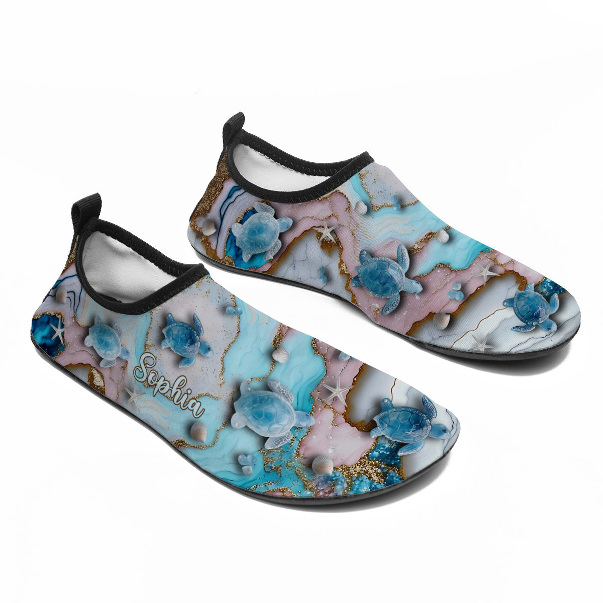 Love Turtles - Personalized Turtle Water Shoes