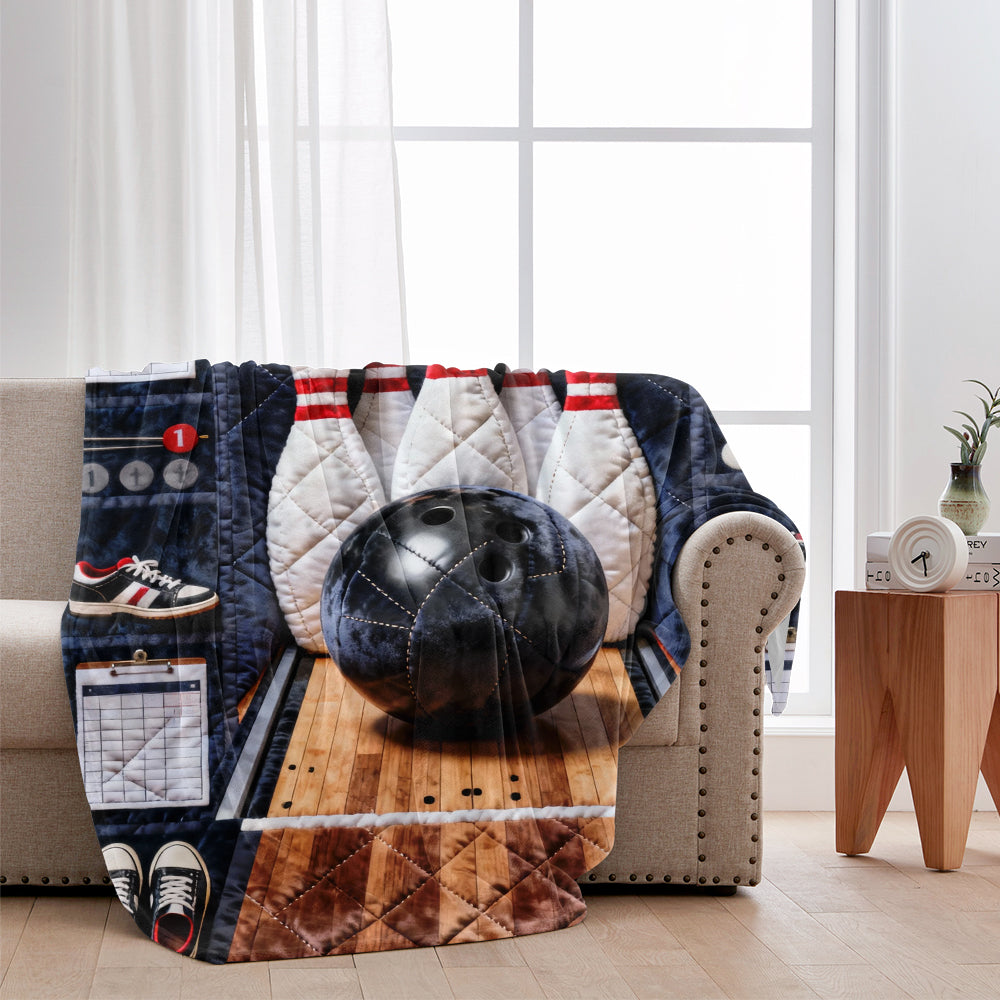 Love Bowling - Personalized Bowling Blanket