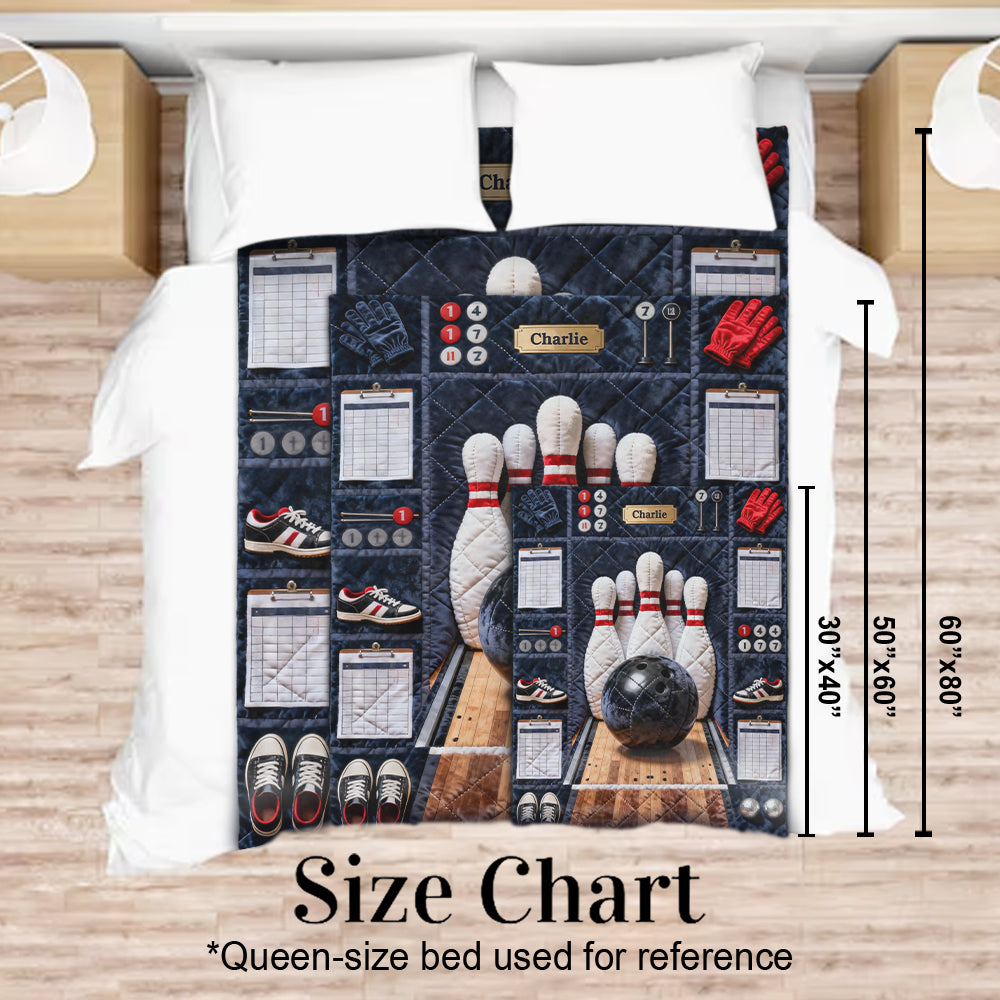 Love Bowling - Personalized Bowling Blanket