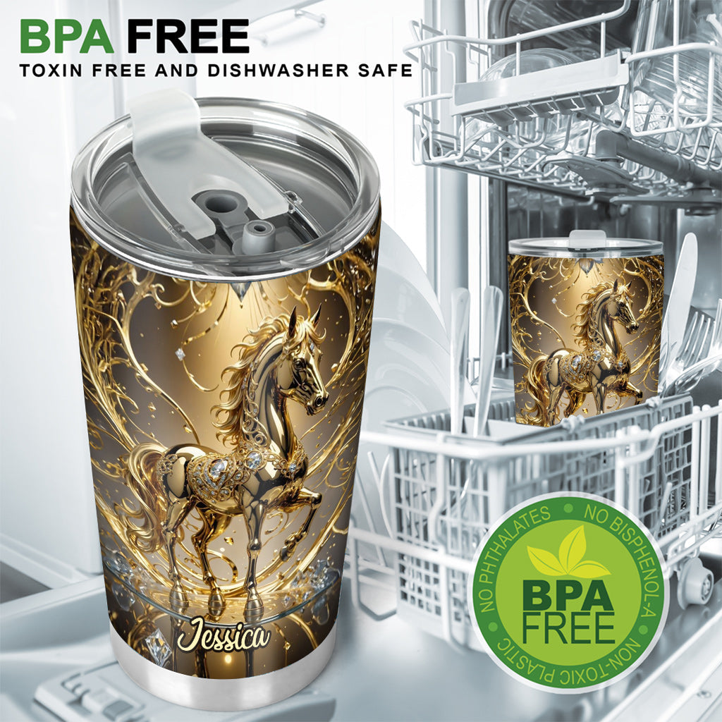 Love Horse - Personalized Horse Tumbler