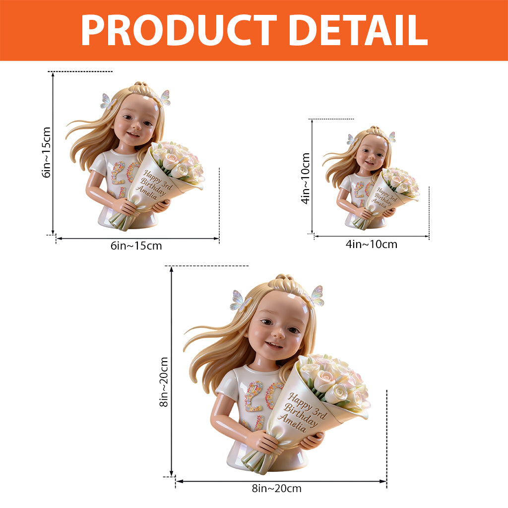 Benutzerdefiniertes Foto - Personalisierte Kinder Acrylplakette in Form