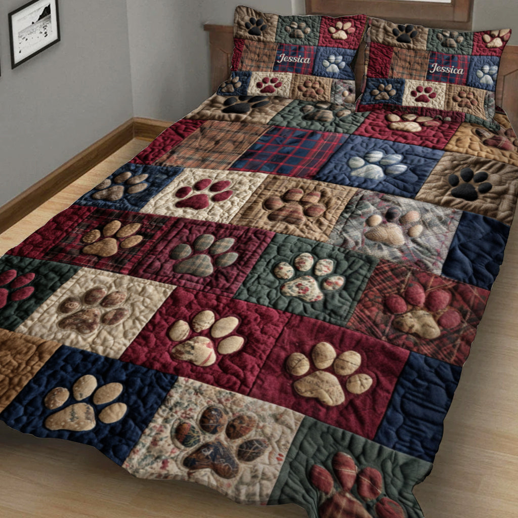 Love My Dog - Personalized Dog Quilt Set
