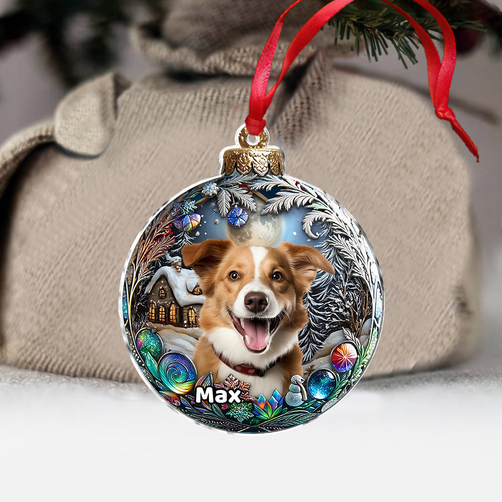 Téléchargez la photo de votre chien - Ornement personnalisé pour chien