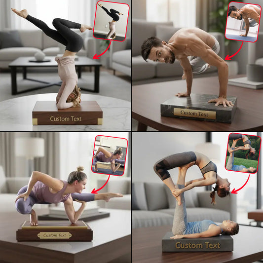 Yogaholic - Plaque acrylique personnalisée de yoga en forme sur mesure